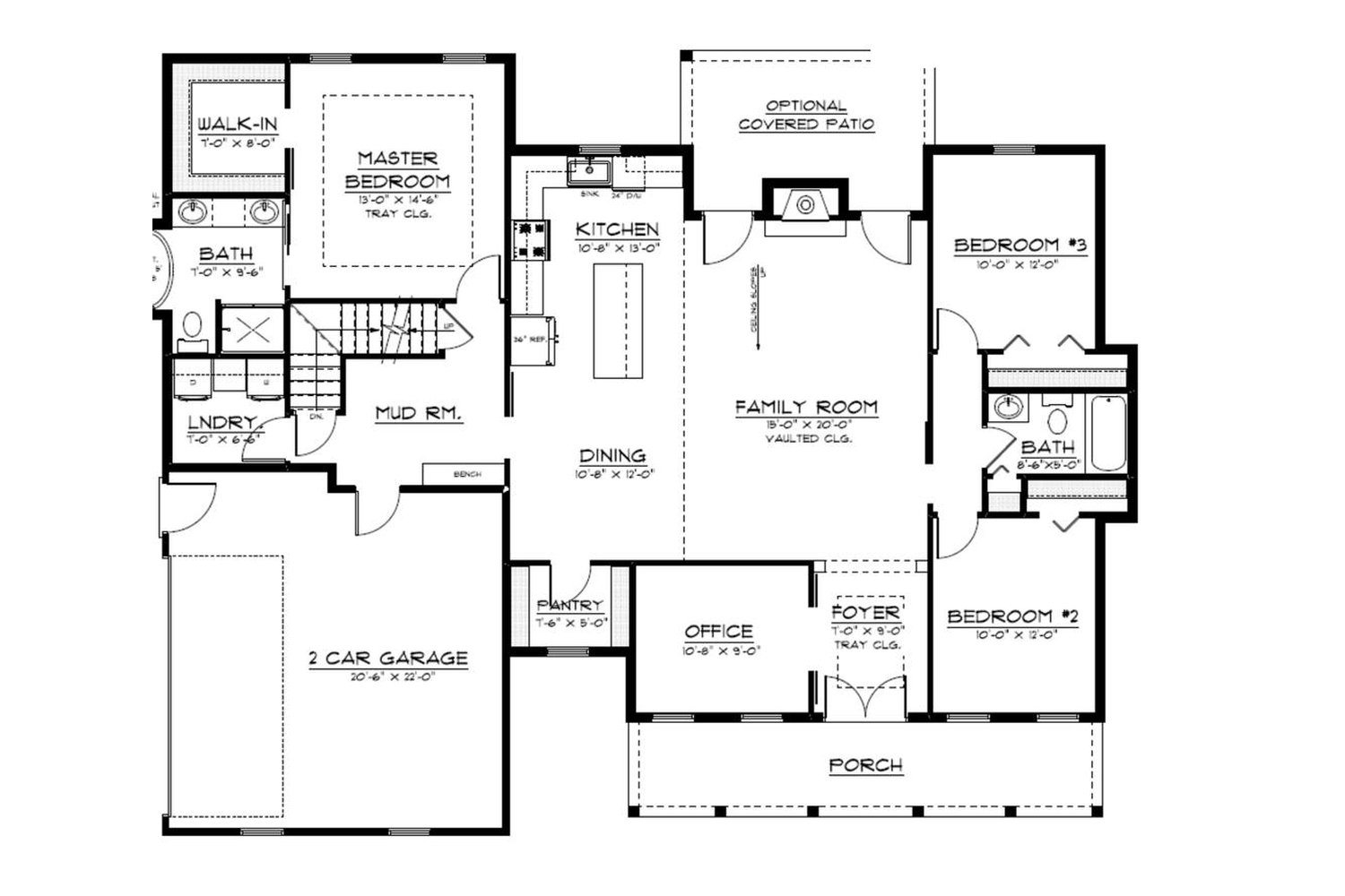 The George two-dimensional floor plan